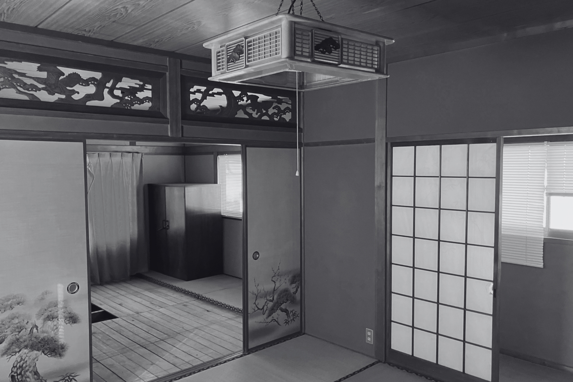 欄間や障子が残る、リノベーション前の昔ながらの和室